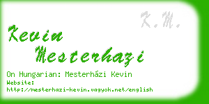 kevin mesterhazi business card